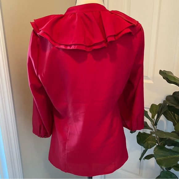 The Limited Red Blouse. M - Picture 2 of 6